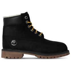 Boys' Preschool - Timberland 6" Premium Sherpa  - Black/Gum