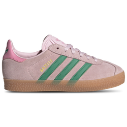 Girls' Preschool - adidas Originals Gazelle   - Clear Pink/Court Green/Bliss Pink
