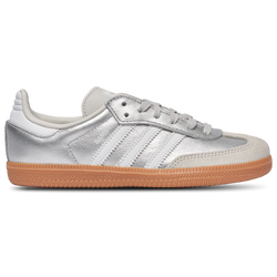 Girls' Preschool - adidas Originals Samba  - Silver/White