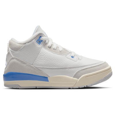 Jordan Pre School Retro 3 - SUMMIT WHITE/HYDROGEN BLUE