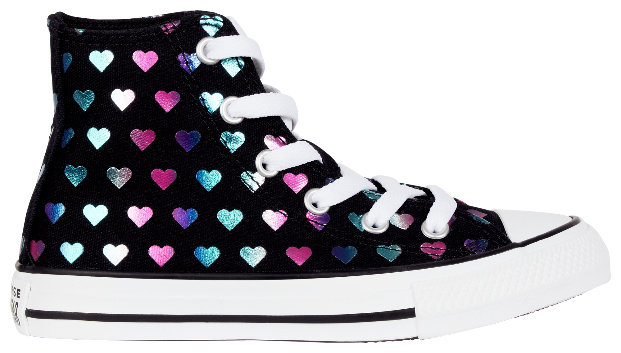 Converse with hearts outlet on the side