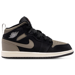 Garçons, maternelle - Jordan 1 SE à mi-cheville - Gris olive/Noir/Mangue sauvage pâle