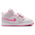 Jordan Air Jordan 1 Mid SE - Girls' Preschool Pink Glow/Sail/Vast Grey