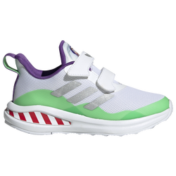 Boys' Preschool - adidas Fortarun Elastic Lace - White/Purple/Green