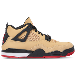 Boys' Preschool - Jordan Retro 4  - Sesame/Fire Red/Black