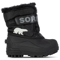 Boys' Preschool - Sorel Snow Commander  - Charcoal/Black