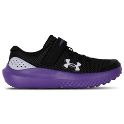 Girls' Preschool - Under Armour Surge 4  - Black/Purple