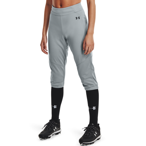 

Under Armour Womens Under Armour Vanish Softball Beltless Pants - Womens Gray/Black Size L