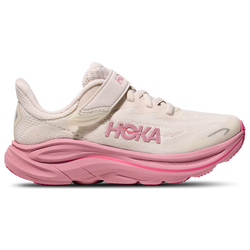 Girls' Preschool - HOKA Clifton 10  - Rose Cream/Dried Rose