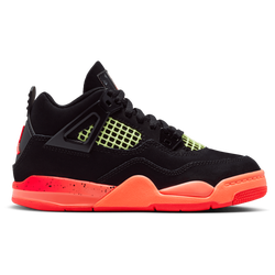 Boys' Preschool - Jordan Retro 4 - Orange/Black/Red