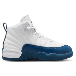 Boys' Preschool - Jordan Retro 12  - French Blue/Metallic Silver/White