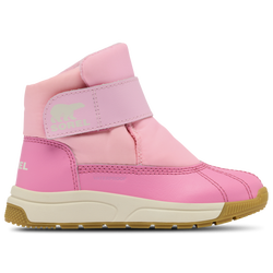 Girls' Preschool - Sorel Whitney 3 Strap Boots  - Pink/White/Brown