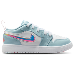 Girls' Preschool - Jordan 1 Low Alt SE FEM  - Ocean Bliss/Atomic Pink/White