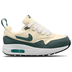 Girls' Preschool - Nike Air Max 1 EasyOn  - White/Green