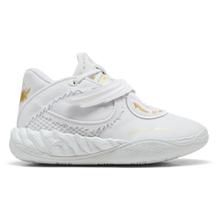 Boys' Preschool - PUMA MB 05 Mist - White/Gold