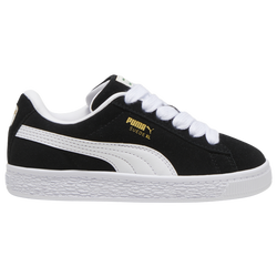 Boys' Preschool - PUMA Suede XL - Black/White