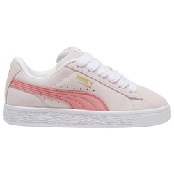 Girls' Preschool - PUMA Suede XL  - White/Pink