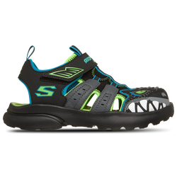 Boys' Preschool - Skechers Gore & Strap Thematic Fisherman Sandals - Black/Green