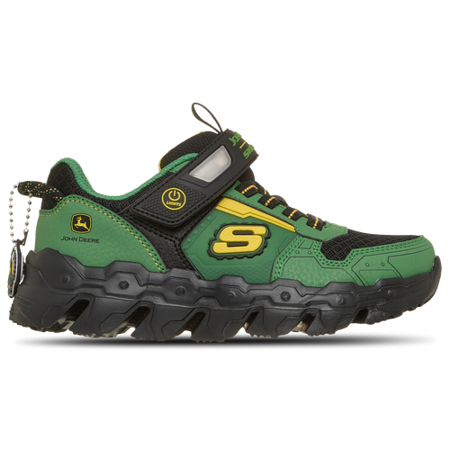 Skechers Boy's John Deere: Mega-Flex Lite - Dozer-Brights Sneaker | Size 1.5 | Gray/Black