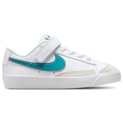 Girls' Preschool - Nike Blazer Low '77 - White/Blue