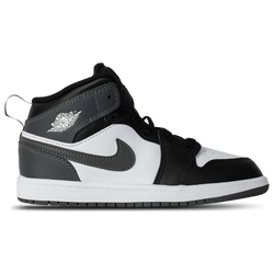 Boys' Preschool - Jordan AJ 1 Mid  - Grey/White/Black