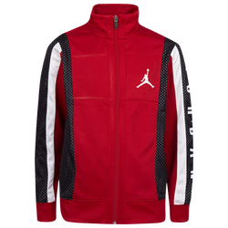 Boys' Grade School - Jordan Tricot Track Jacket - Red/Red