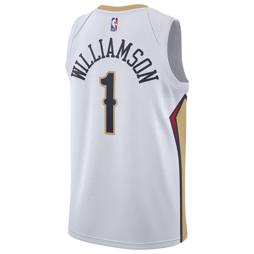 

Nike Mens Zion Williamson Nike Pelicans Swingman Jersey - Mens White Size M