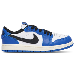 Boys' Preschool - Jordan Retro 1 Low OG  - White/Blue/Black