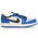 Jordan Chaussure originale Retro 1 à tige basse - Garçons, maternelle Blanc/Bleu/Noir