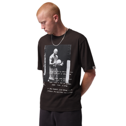 Men's - Jordan Brooklyn 85 Short Sleeve Photo Crew  - Brown/Brown