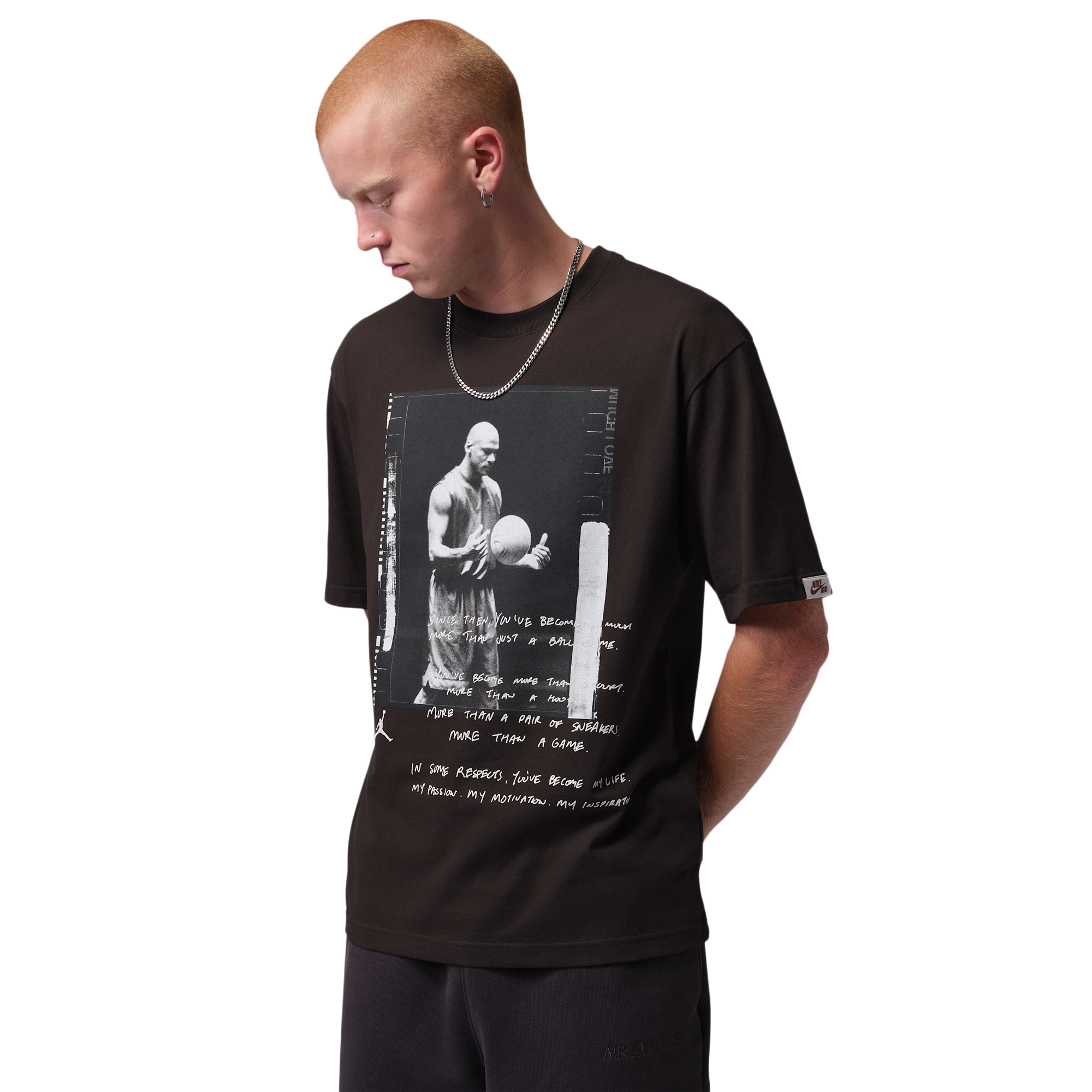 Jordan Brooklyn 85 Short Sleeve Photo Crew  - Men's