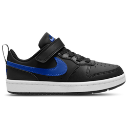 Boys' Preschool - Nike Court Borough Low Recraft  - Black/Blue/White