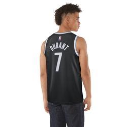 Mens - Nike Nets Swingman Jersey - Black/White