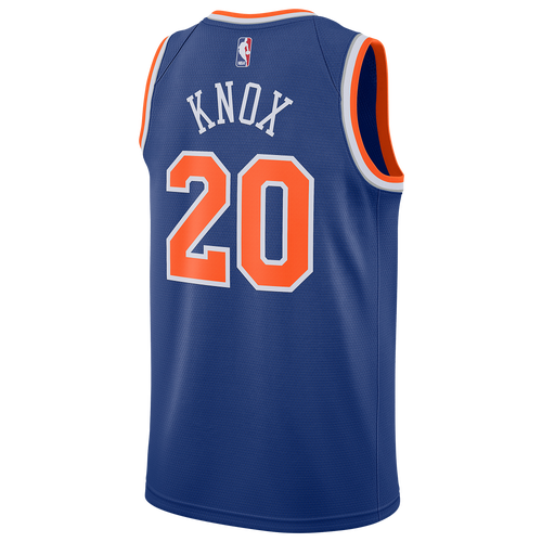 

Nike Mens Kevin Knox Nike Knicks Swingman Jersey - Mens Blue/White Size S