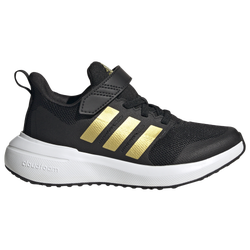 Boys' Preschool - adidas Fortarun Elastic Lace  - Black/Gold/White