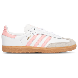 Girls' Preschool - adidas Originals Samba   - Brown/White/Pink