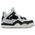 Jordan Retro 4 - Garçons, maternelle Or/Noir/Gris