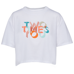 Women's - 2XU Form Crop T-Shirt - White/Two Times You