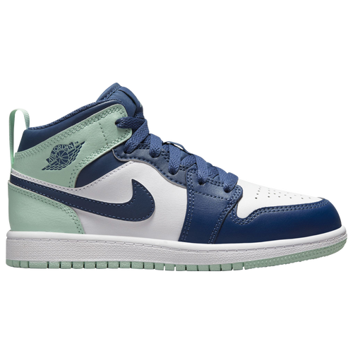  - Jordan AJ 1 Mid - Mystic Navy/Mint Foam White