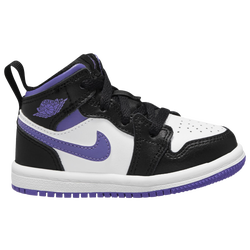 Boys' Toddler - Jordan AJ 1 Mid - Black/White