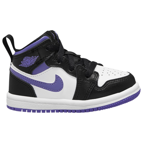 

Jordan Boys Jordan AJ 1 Mid - Boys' Toddler Shoes Black/White Size 05.0