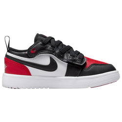 Boys' Preschool - Jordan AJ 1 Low - Black/White/Red