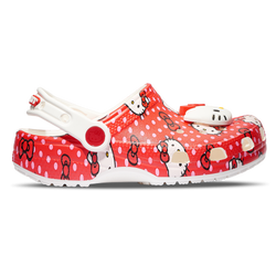 Girls' Preschool - Crocs Classic Clogs Hello Kitty  - Red/White