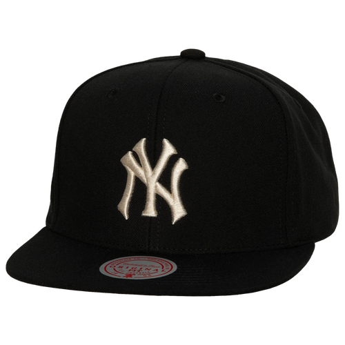 

Mitchell & Ness Mens New York Yankees Mitchell & Ness Yankees Team Classic Snapback - Mens Black/White Size One Size