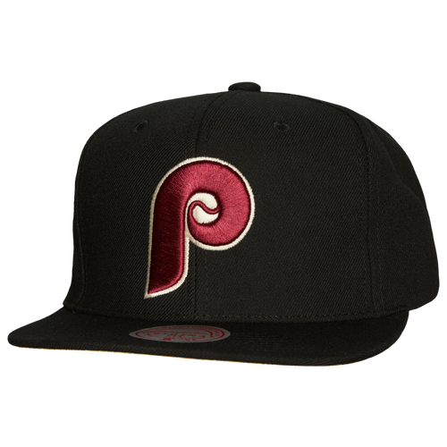 Mitchell & Ness Mens Philadelphia Phillies  Phillies Team Classic Snapback In Black/red