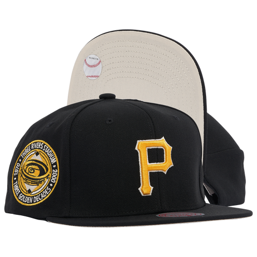 

Mitchell & Ness Mens Pittsburgh Pirates Mitchell & Ness Pirates Team Classic Snapback - Mens Yellow/Black Size One Size