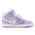 Jordan AJ 1 Mid - Girls' Preschool Purple/White