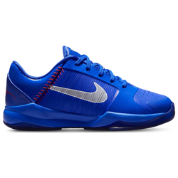 Girls' Preschool - Nike Kobe V  - Wolf Gray/Hyper Royal/White