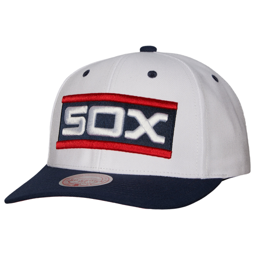 Mitchell & Ness Men's  White Chicago White Sox Cooperstown Collection Pro Crown Snapback Hat In White/black