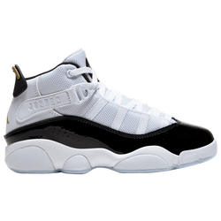 Boys' Preschool - Jordan 6 Rings  - White/Black/Metallic Gold